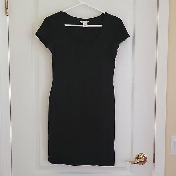 Black Basics Tee Shirt Bodycon Dress - Picture 1 of 6